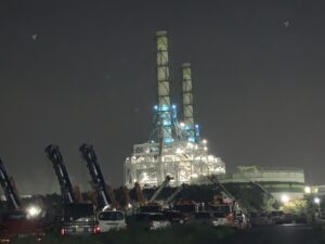 扇橋から見える川崎市の工場夜景